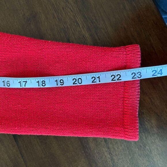 Studio Joy Women's Vintage  Button Down Red Christmas Sweater Size L - Picture 10 of 11